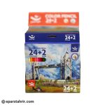 مدادرنگی برند آپیج 2+24 رنگ جعبه مقوایی