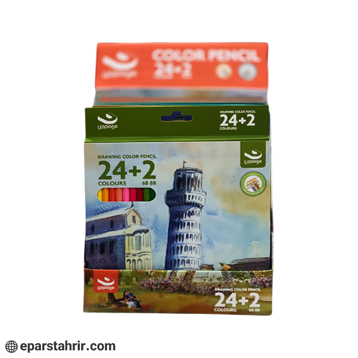 مدادرنگی برند آپیج 2+24 رنگ جعبه مقوایی