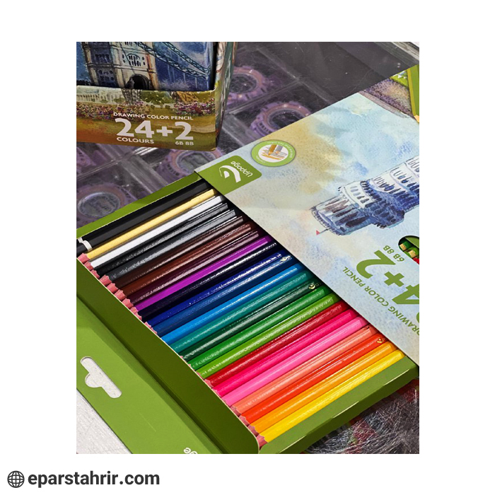 مدادرنگی برند آپیج 2+24 رنگ جعبه مقوایی