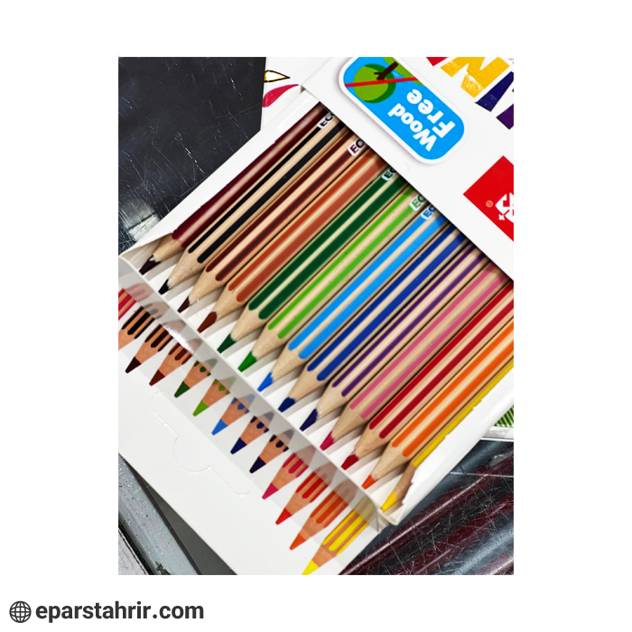 مدادرنگی آریا 12+1 جعبه مقوایی پلیمری کد 3066