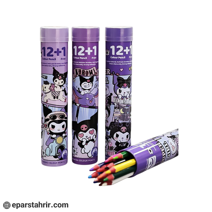 مدادرنگی برند آپیج 1+12 رنگ جعبه استوانه ای