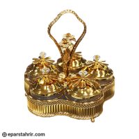ظرف شکلات خوری و آجیل خوری 5 تکه