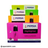 ماژیک هایلایتر پرشیا تک رنگ (بسته 10 عددی)