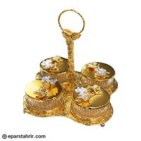 ظرف شکلات خوری و آجیل خوری 4 تکه