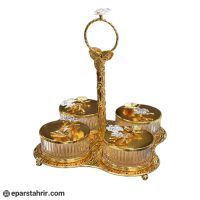 ظرف شکلات خوری و آجیل خوری 4 تکه