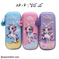 جامدادی تک زیپ پارچه ای قفل دار کد 8606