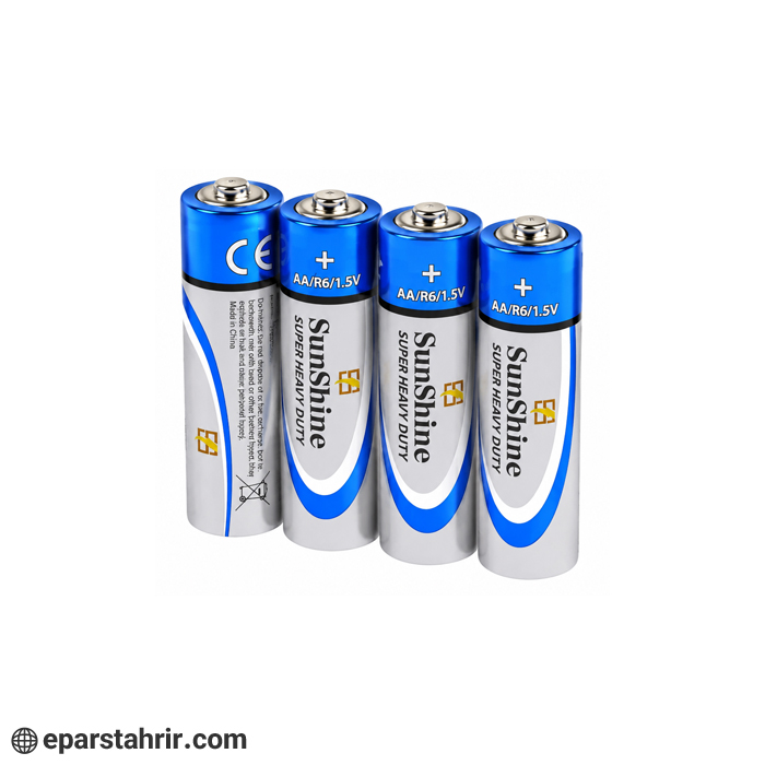 sunshine-pen-battery-pack-of-4 باتری قلمی سان شاین (شیرینگ 4 عددی)