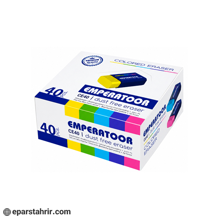colored-emperor-eraser-pack-of-40 پاکن رنگی امپراطور (بسته 40 عددی)