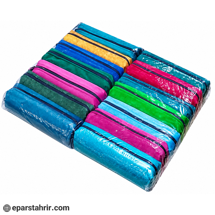 جامدادی تک زیپ جنس پارچه ای