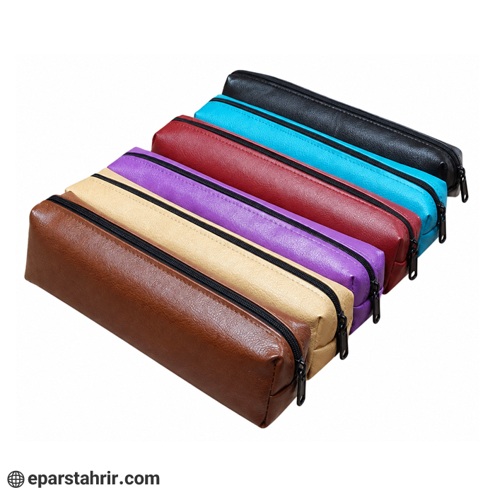 جامدادی تک زیپ جنس چرمی