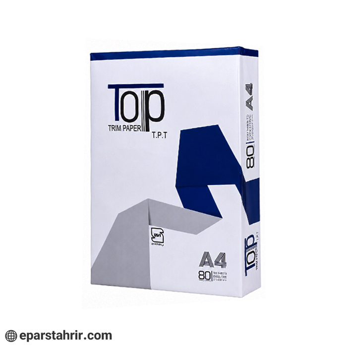 top-brand-a4-size-paper-80g-pack-of-500-sheets-1 کاغذ سایز A4 برند تاپ 80 گرمی (بسته 500 برگی)